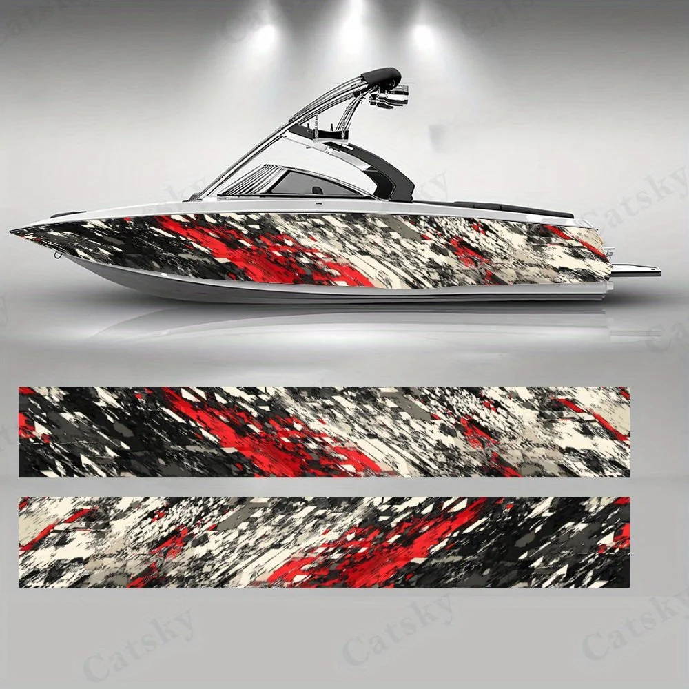 

Camouflage Style Boat sticker vinyl ship pontoon deck Boat fishing decorative pontoon boats decal