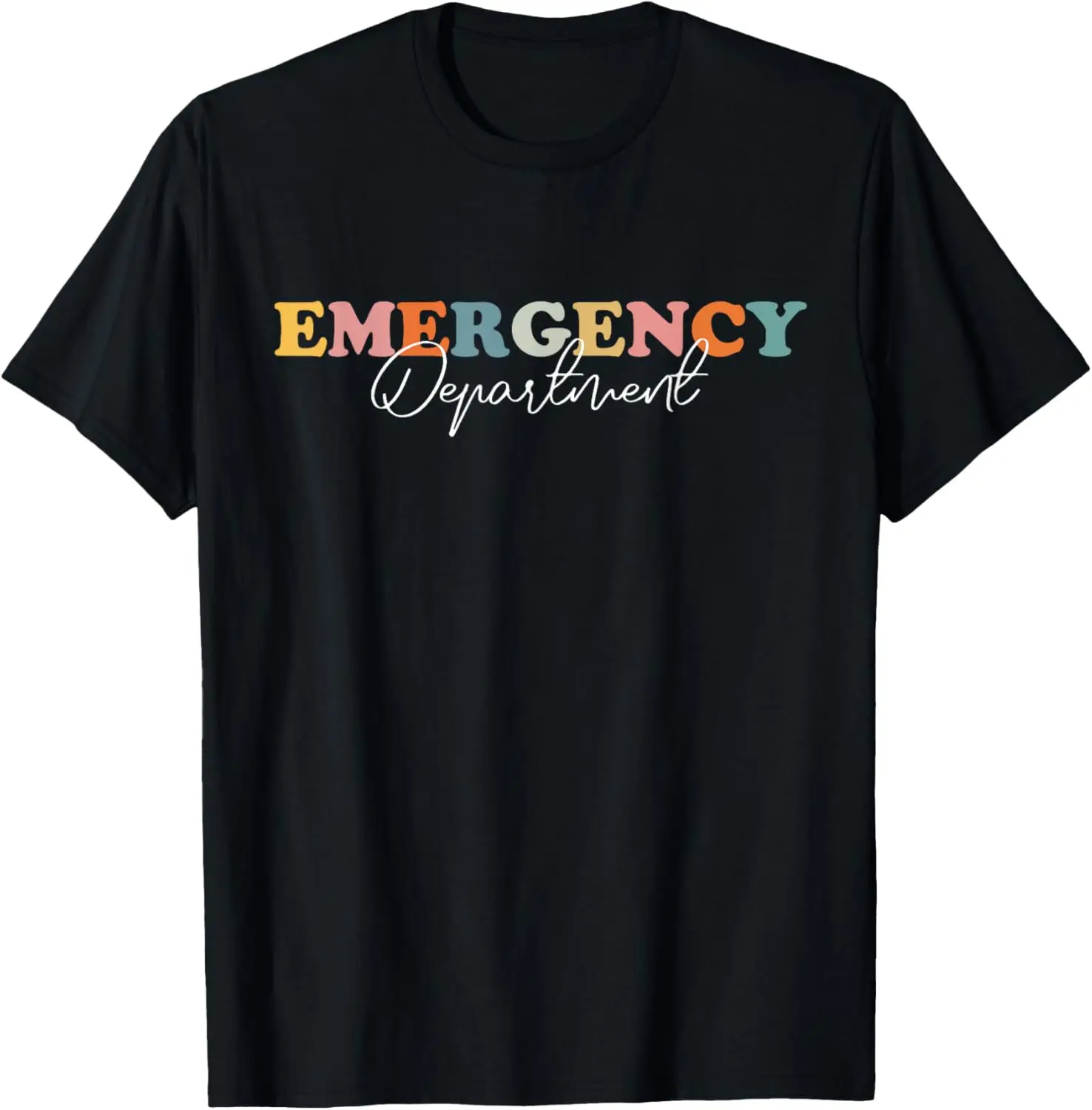 Groovy Proud Staff Emergency Department Emergency Room T-Shirt