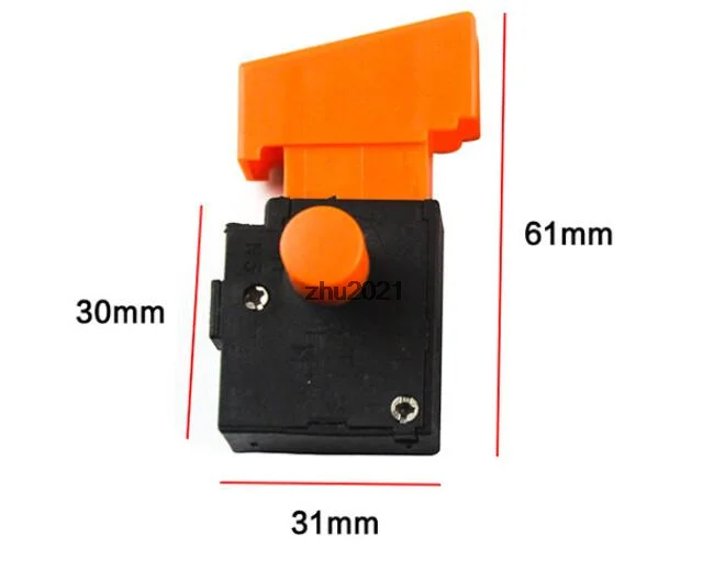 6A 250VAC 12A 125VAC 5E4 SPST NO Trigger Switch for Ricky 150 Polisher 110B/130B/160B