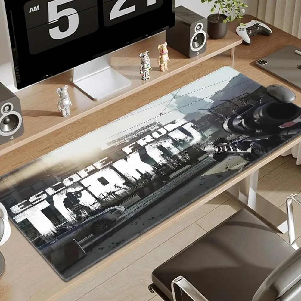 الهروب من Tarkov Mousepad Gamer Deskmat ماوس الوسادة 900x400 ملحقات سطح المكتب Xxl الألعاب أنيمي تمديد مكتب الكمبيوتر كبير Mause