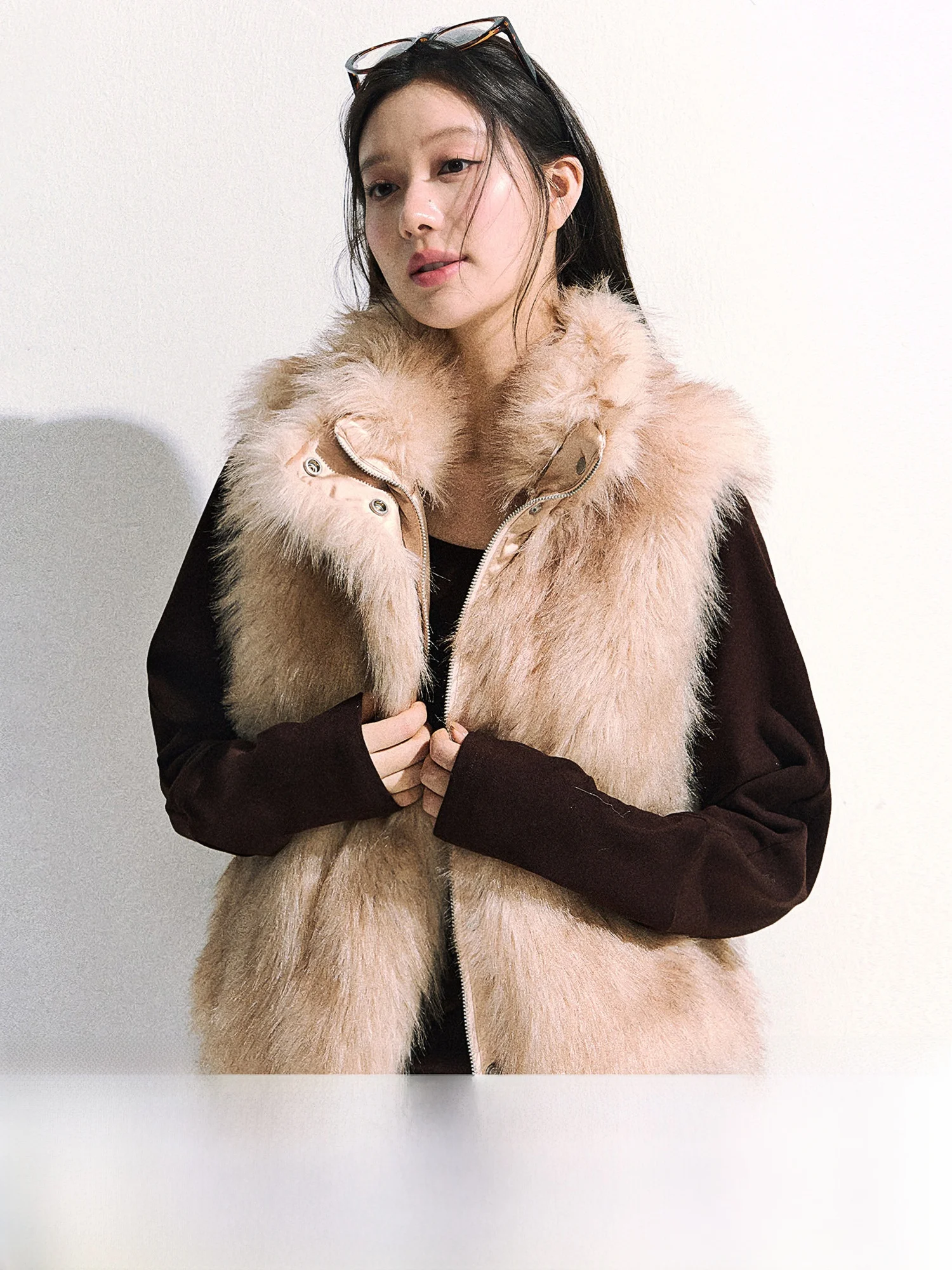 

I ort Fur Jaet, женская осенне-зимняя теплая верхняя одежда, жилет, топ без рукавов, повседневная длина, средняя теплая одежда