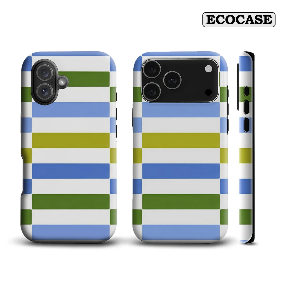 Buntes Streifenmuster IPhone 17 Must-Haves Handyhülle für IPhone 17 16 15 14 13 12 11 Pro Max Plus Doppelschichtige Rückseite