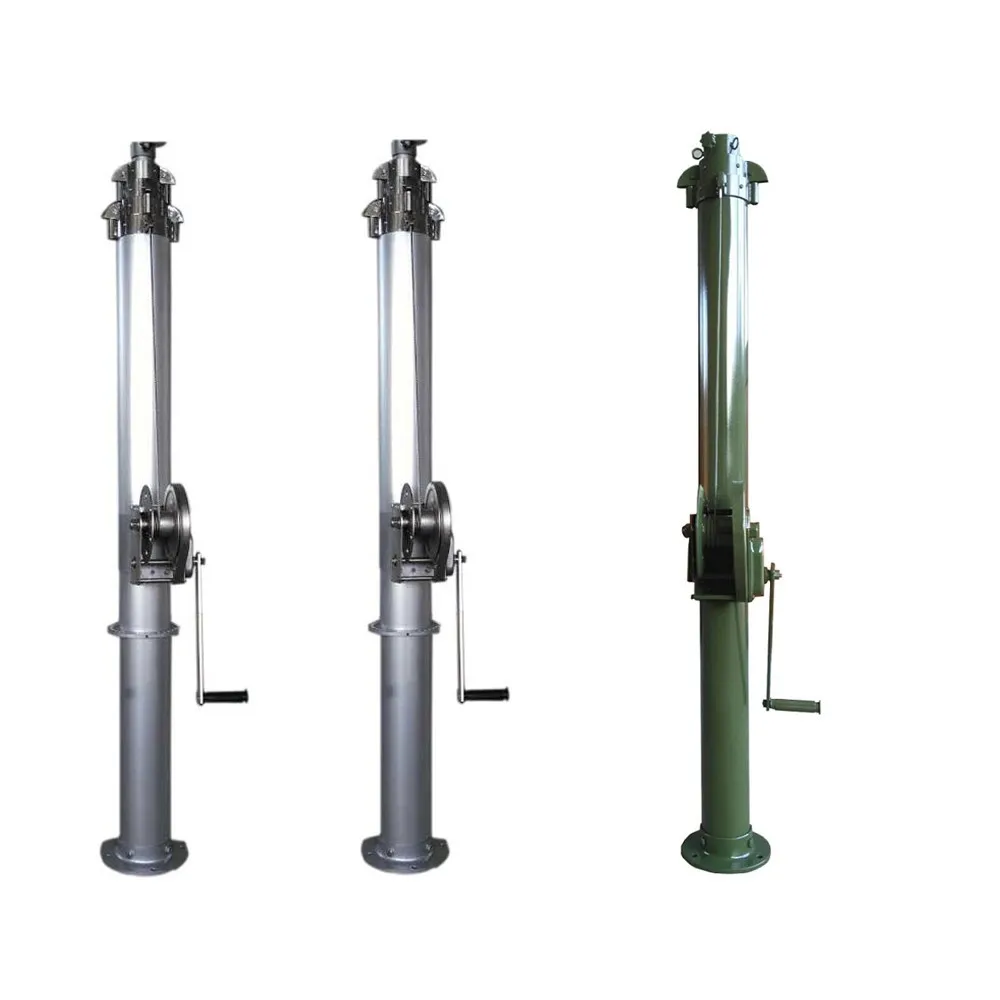 12m 15m 16m 18m Manual Telescoping Antenna Mast for Lighting protection Device