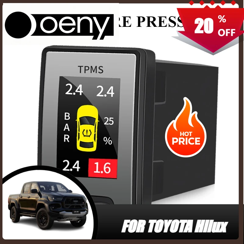 

Fit For OBD TPMS Tire Pressure Monitoring Systems Toyota Hilux Fortuner Innova Real-time Intelligent Hilux Accessories Toyota Pa