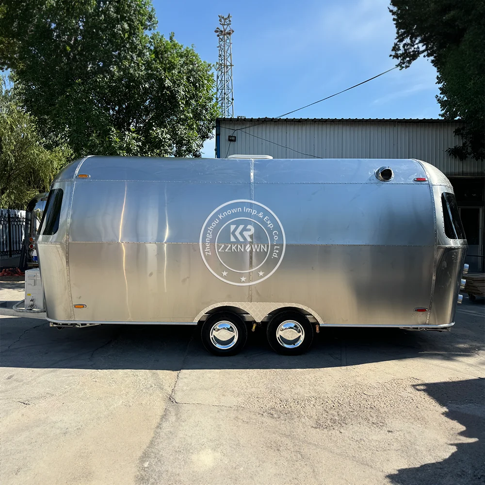 Quiosco móvil de los remolques de la comida del catering del camión de la comida de Airstream Quiosco de la pizza del Ceam del hielo completamente equipado