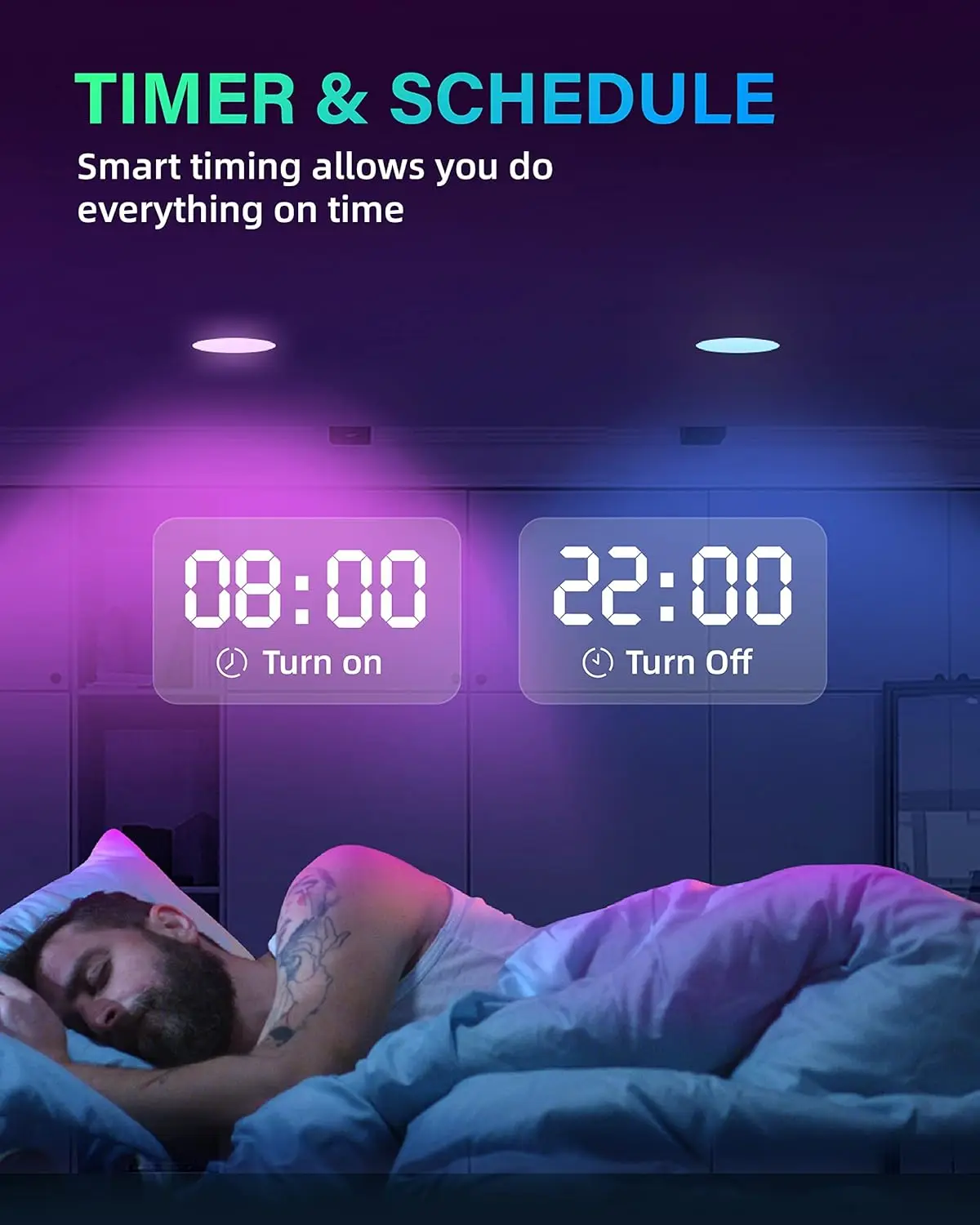 12 عبوة من الإضاءة الذكية المجوفة مقاس 6 بوصات، إضاءة LED رفيعة للغاية 12 وات 1200 لومن مع صندوق توصيل #3