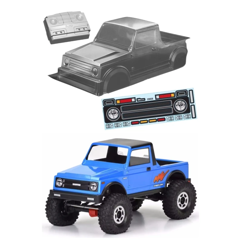 

1/10 Sumo Clear Shell Body W/ Lamp Cup for Rock Crawler Truck Model Rc Car Toys TRX4 SCX10 Chassis 313mm