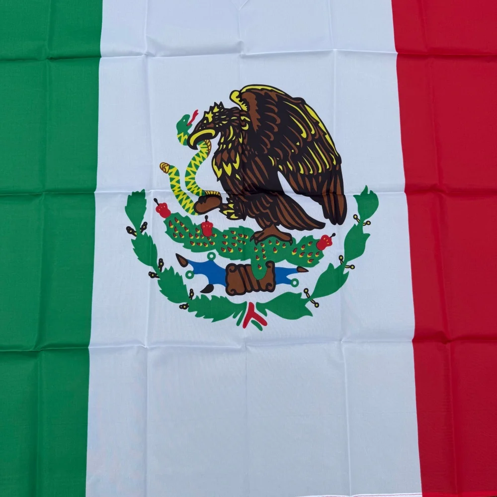 Mexico Flag 150x90cm Large 3x5 FT Mexican National Flag Polyester Double Stitched Outdoor Indoor Decoration view 4