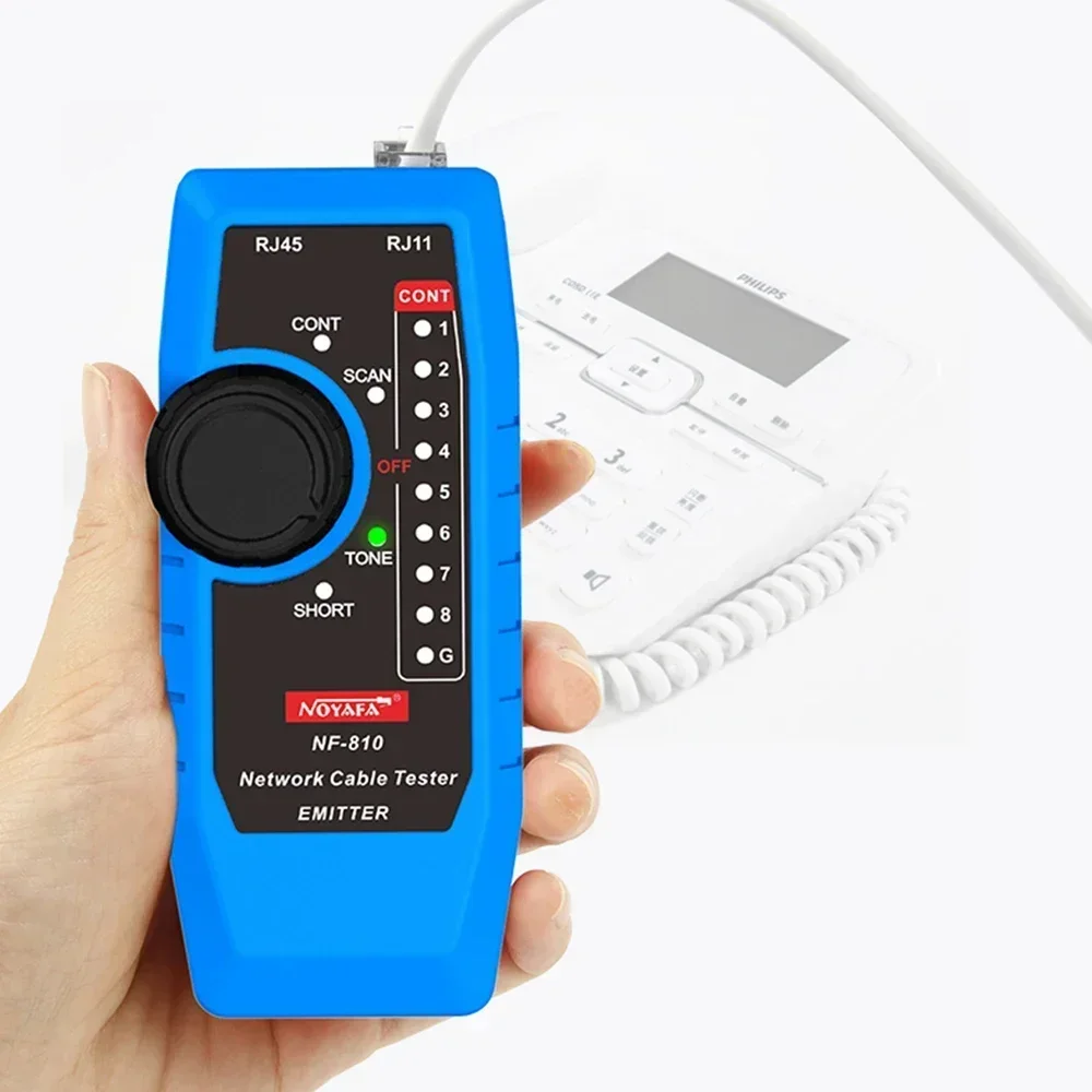 [100% NEW] NF-810 RJ45 Tester Telephone Wire Finder Toner Ethernet LAN Network Cable Tester Anti-Interference Line Finder