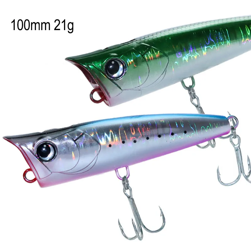 HISTOLURE 100mm 21g Topwater Popper Fishing Lure Bubble Floating Artificial Hard Baits High Strength Saltwater Fishing Tackle