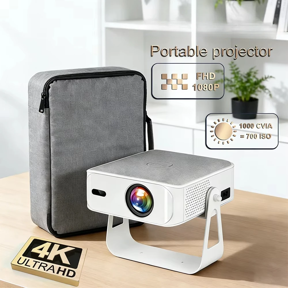 Portable Mini Projector Set (1080P Full HD / Video / Android Games / 4K Support)