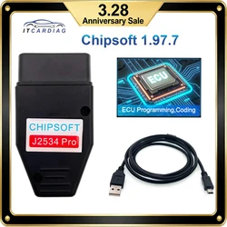 Chipsoft J2534 Pro ChipLoader 1.97.7 K-line KLine CAN BUS CANHacker Adapter VCI ECU Chip Tunting Tool Update Version of MID