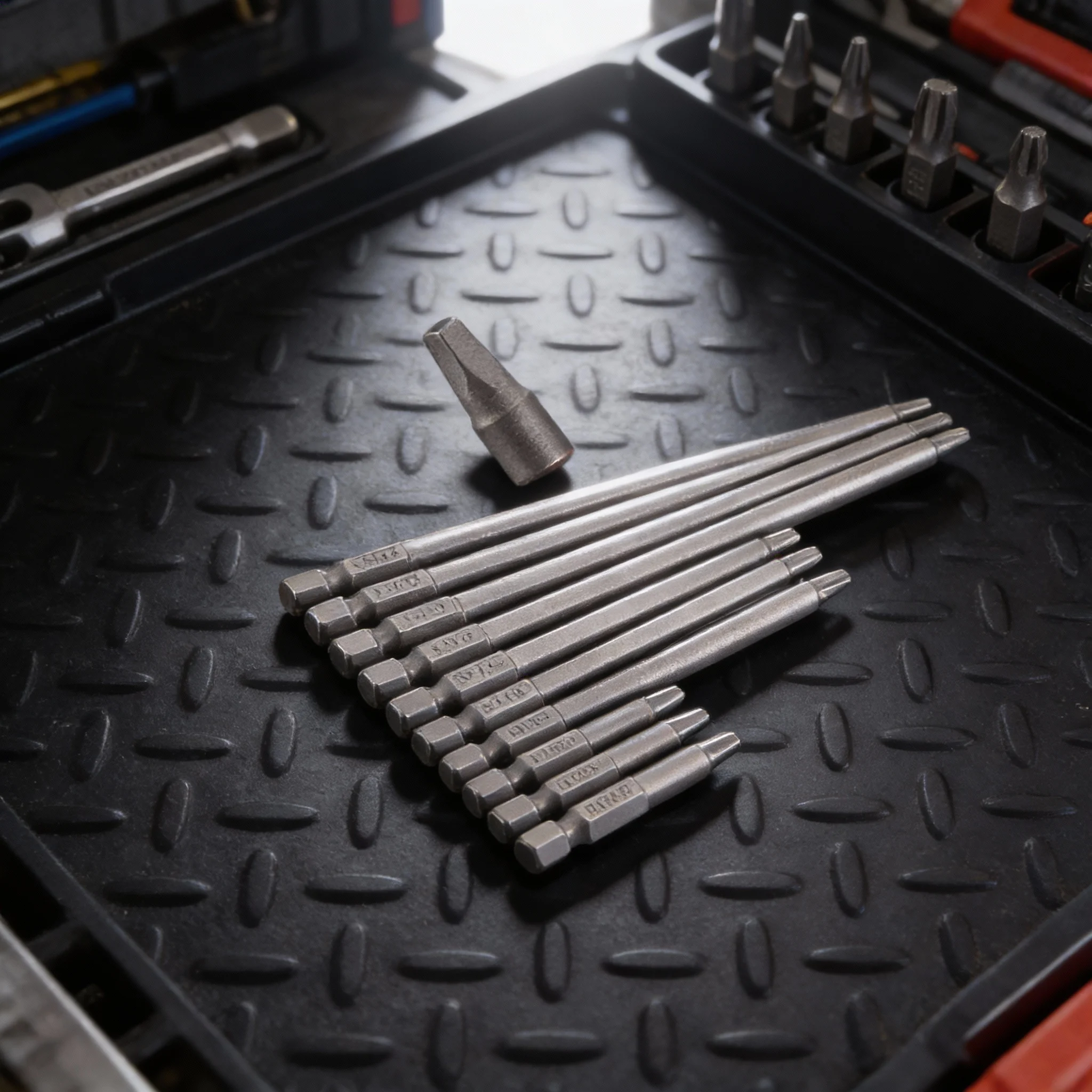 

9pcs Square Screwdriver Bit 50/100/150mm Drive Bits Magnetic SQ2 Bits Electric Screwdriver Bits For Screwdriving Applications