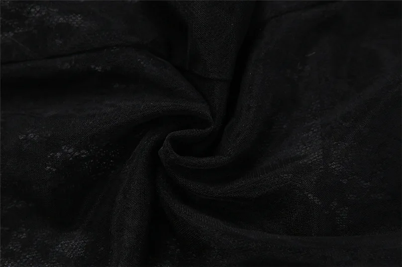 Femmes Sexy voir à travers maille dentelle Patchwork froncé moulante Robe Maxi col en V à lacets licou dos nu Clubwear fête longue Robe