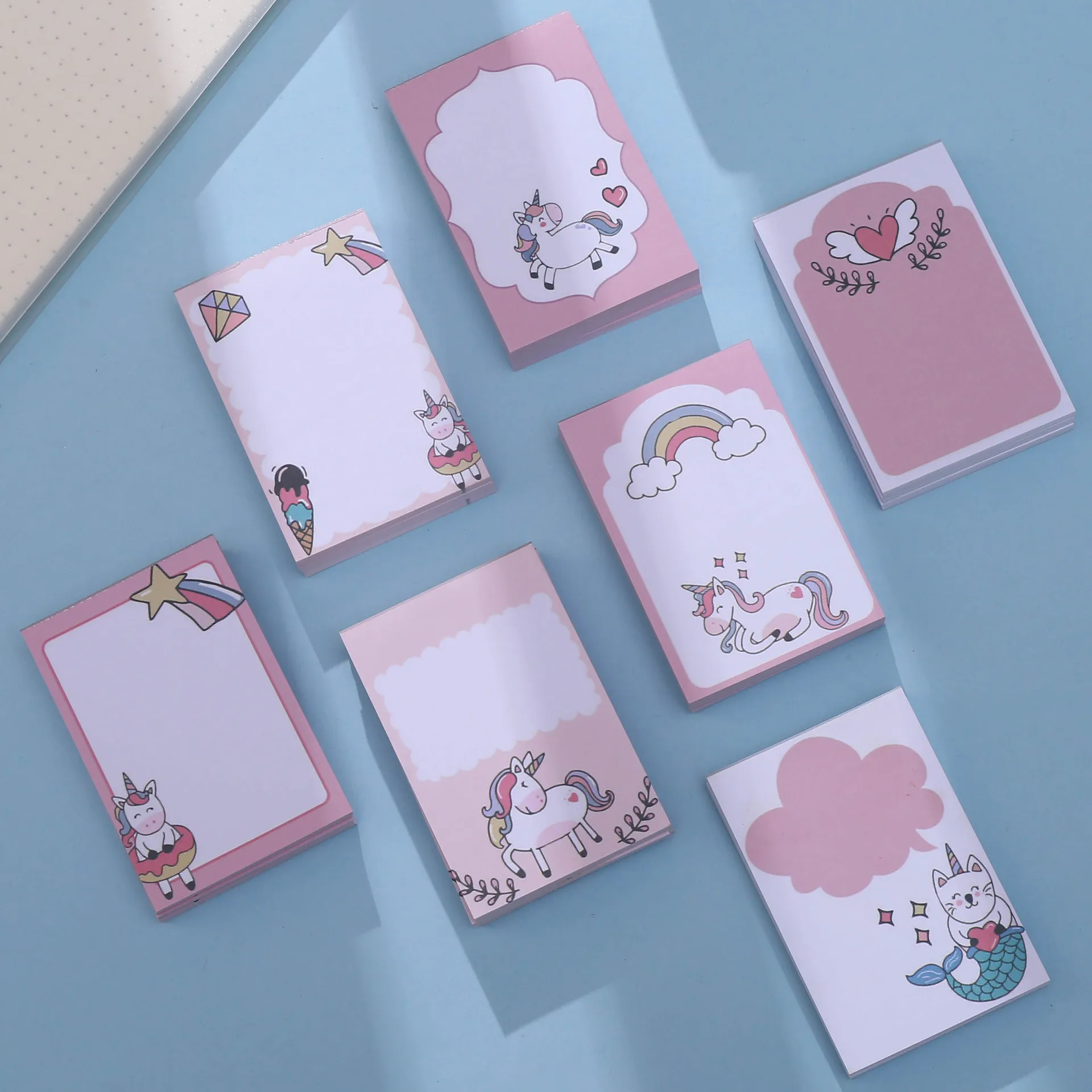 60*90mm Stationery Cartoon Animals Marker Memo Pad Sticky Bookmark Flags Index Tab Notes Label Paper Stickers