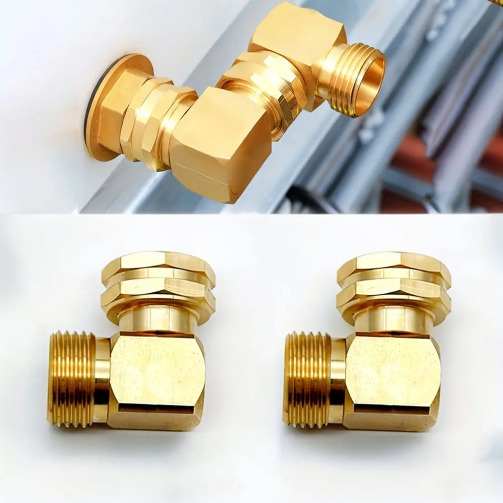 Solid Brass Garden Hose Swivel Elbow Connector 90 Degree Adapter NH3 4 Thread For Qicheng Irrigation Lawn Watering Tool