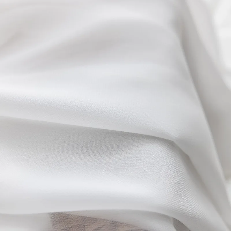 Geweldige Kwaliteit Elegante Crème Witte Tule Gordijnen Voor Woonkamer Decor Ivoor Raam Pure Voile Moderne Slaapkamer Chiffon