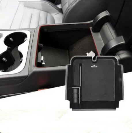 Car-Styling Dedicated Modified Central Armrest Storage Box Glove Tray Pallet Case For Volkswagen vw Touareg 2016