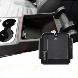 Car-Styling Dedicated Modified Central Armrest Storage Box Glove Tray Pallet Case For Volkswagen vw Touareg 2016