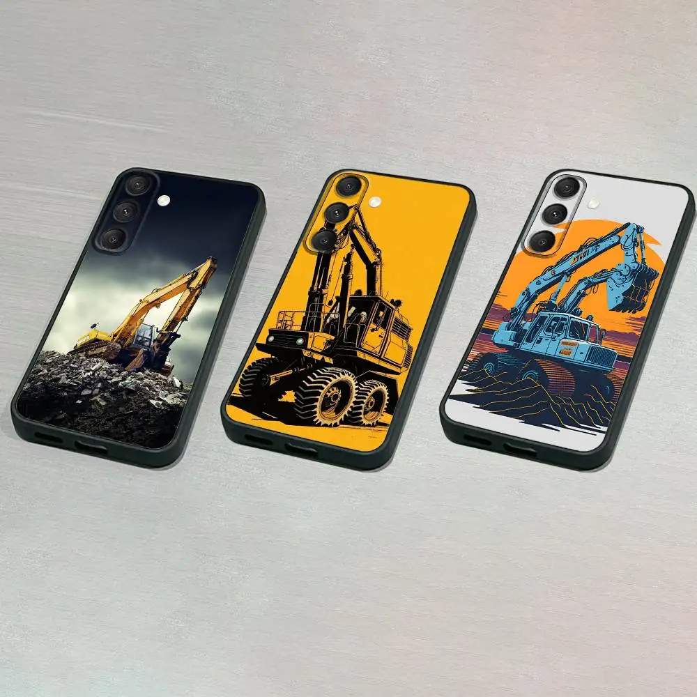 

Classic C-Caterpillares T-Truck Phone Case For Samsung S25,S24,S23,S22,S21,S20,S10,Ultra,Plus,Lite,FE,Soft Silicone Black Cover