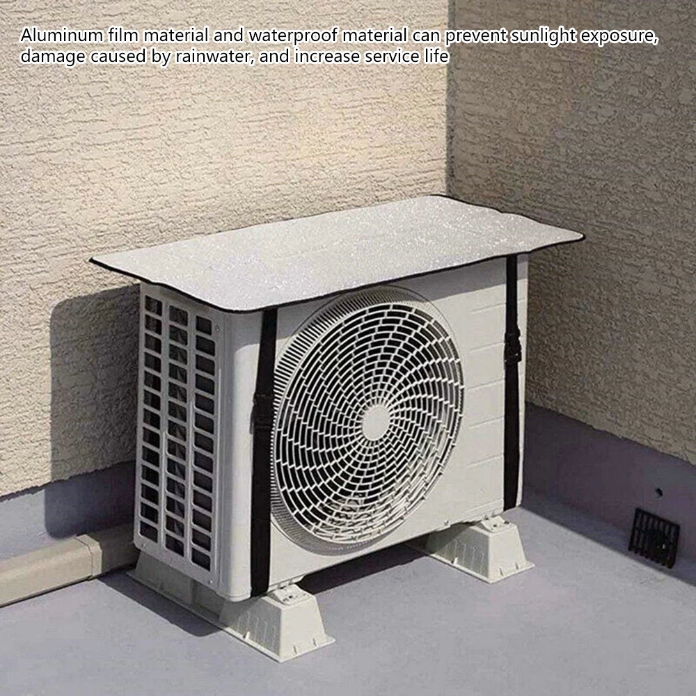 

47x94CM Air Conditioning Cover Outdoor Sun Rainproof Anti-Dust Anti-Snow Cleaning Cover Home Air Conditioner Keep Cleaning Tool
