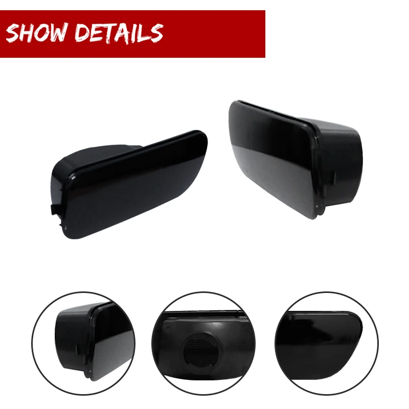 Smoked Lens Car Rear Bumper Reflector Backup Reverse Light Cover Housings Kit For 2006-2010 Chrysler PT Cruiser, No Bulb/Socket