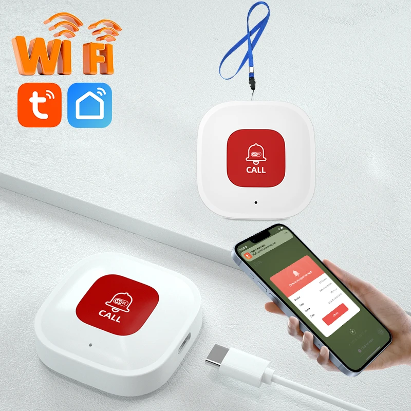 Fall Detection Watch - Wodoodporny inteligentny bransoletka bezpieczeństwa Tuya Smart