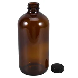 500ml Brown Glass Bottles Medicinal Bottle Amber Bottle Refillable Container Laboratory Bottle Glass Medicine Bottle Lab