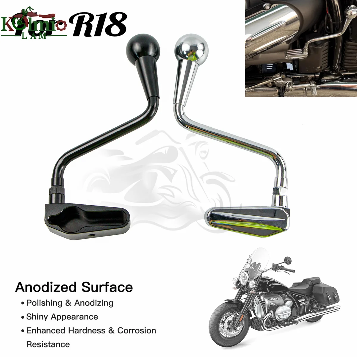 Verlängerter Motorrad-Rückwärtsgang-Schalthebel Fußpedal Passend für BMW R18 R1800 R 18 Classic 2020 - 2026 2021 2022 2023 2024 2025 – Detail 1