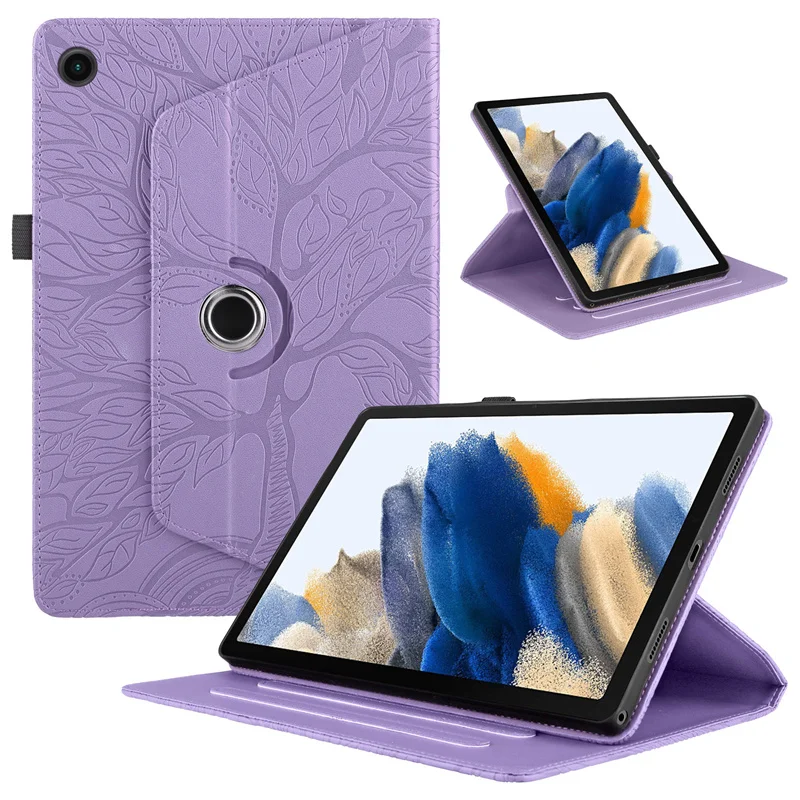 For Lenovo 10.1 2025 TB311FU TB311XU Case 360 Rotation Tree Imprinted Flio Wallet Cover Funda for Lenovo Tab 2025 Tablet Case