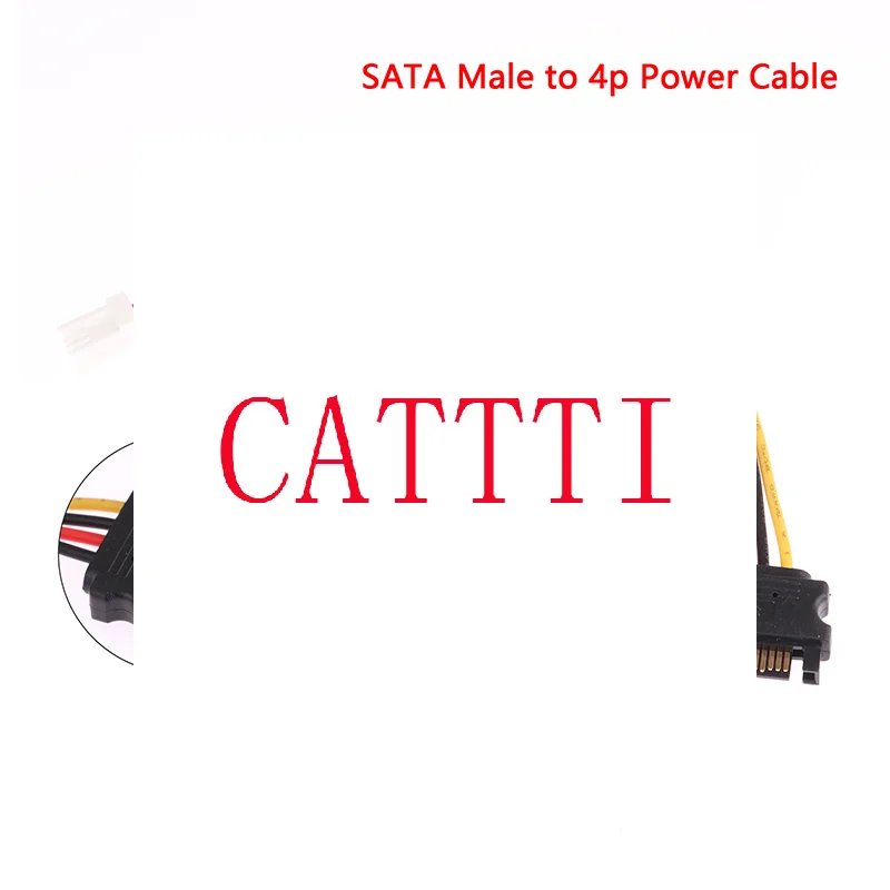 

Hot SATA Adapter PC Computer Molex IDE 4 Pin Male to SATA Male Adapter Power Cable Cord 20cm