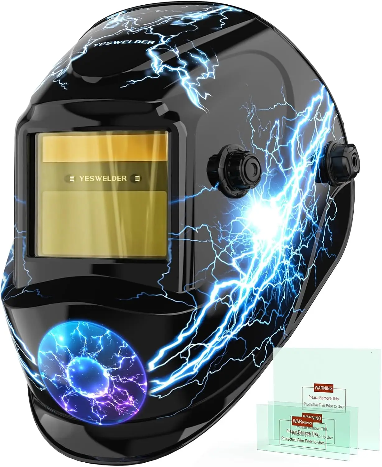 

Auto Darkening Welding Helmet with True Color Solar Power, Wide Shade 3.5/9-13 for TIG MIG ARC and Grind