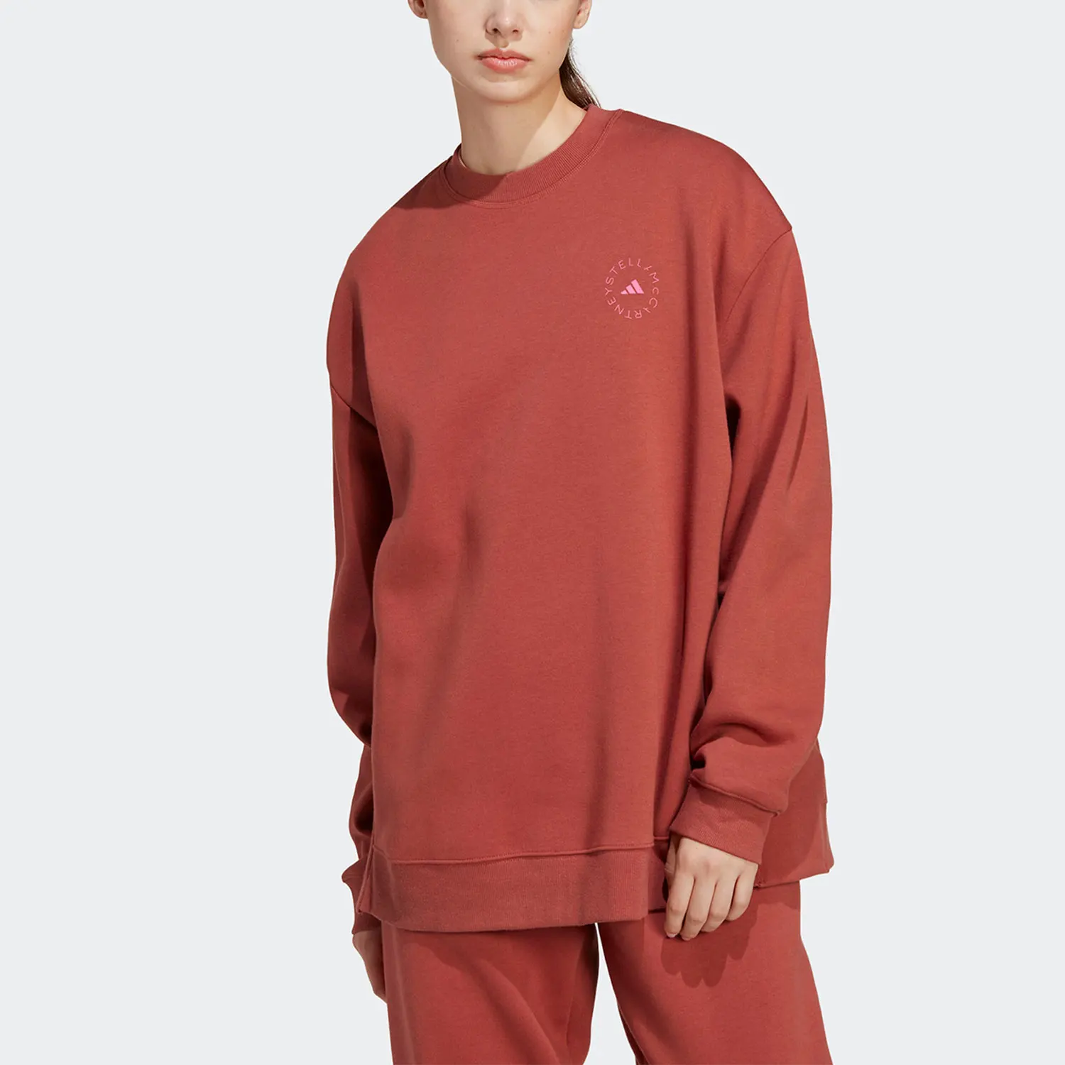 

Оригинальный новый женский повседневный спортивный свитшот Adidas с круглым вырезом IC5978