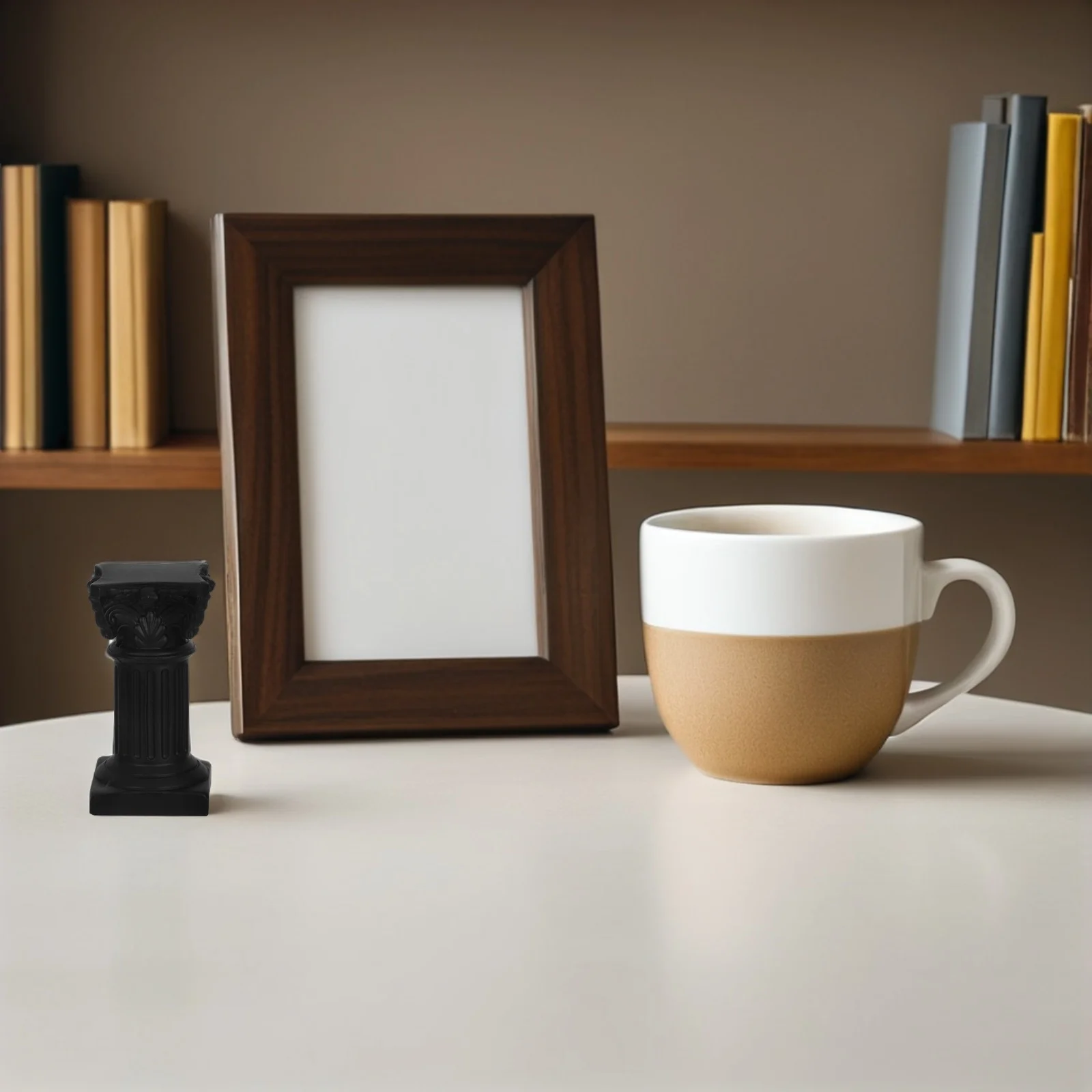 4 قطعة العمود الروماني الراتنج أصحاب عمود صغير الزفاف الجدول زينة عيد الميلاد الكلاسيكية الركيزة النحت عمود روماني الوقوف