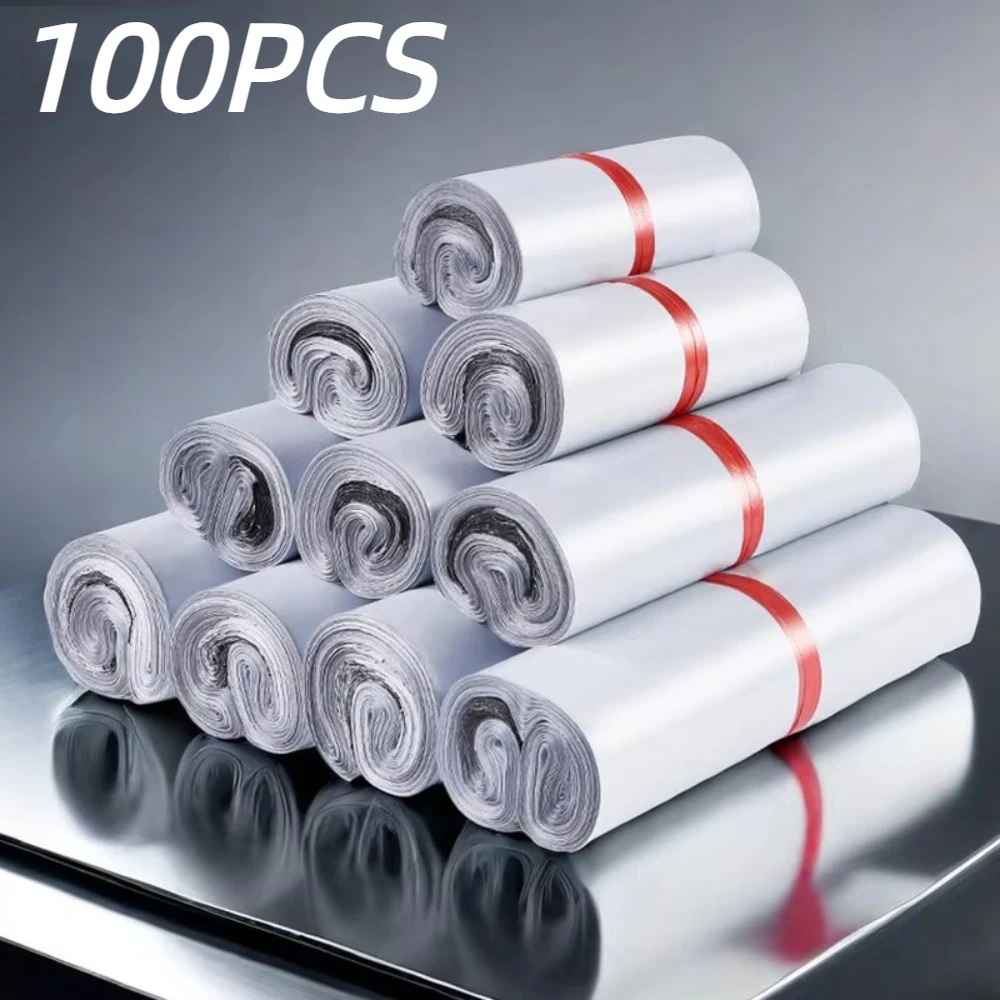 100pcs Self-adhesive Packaging Bag Waterproof Sealing Sealed Express Mail Bag Express Logistics Dustproof Delivery Bag - view 3