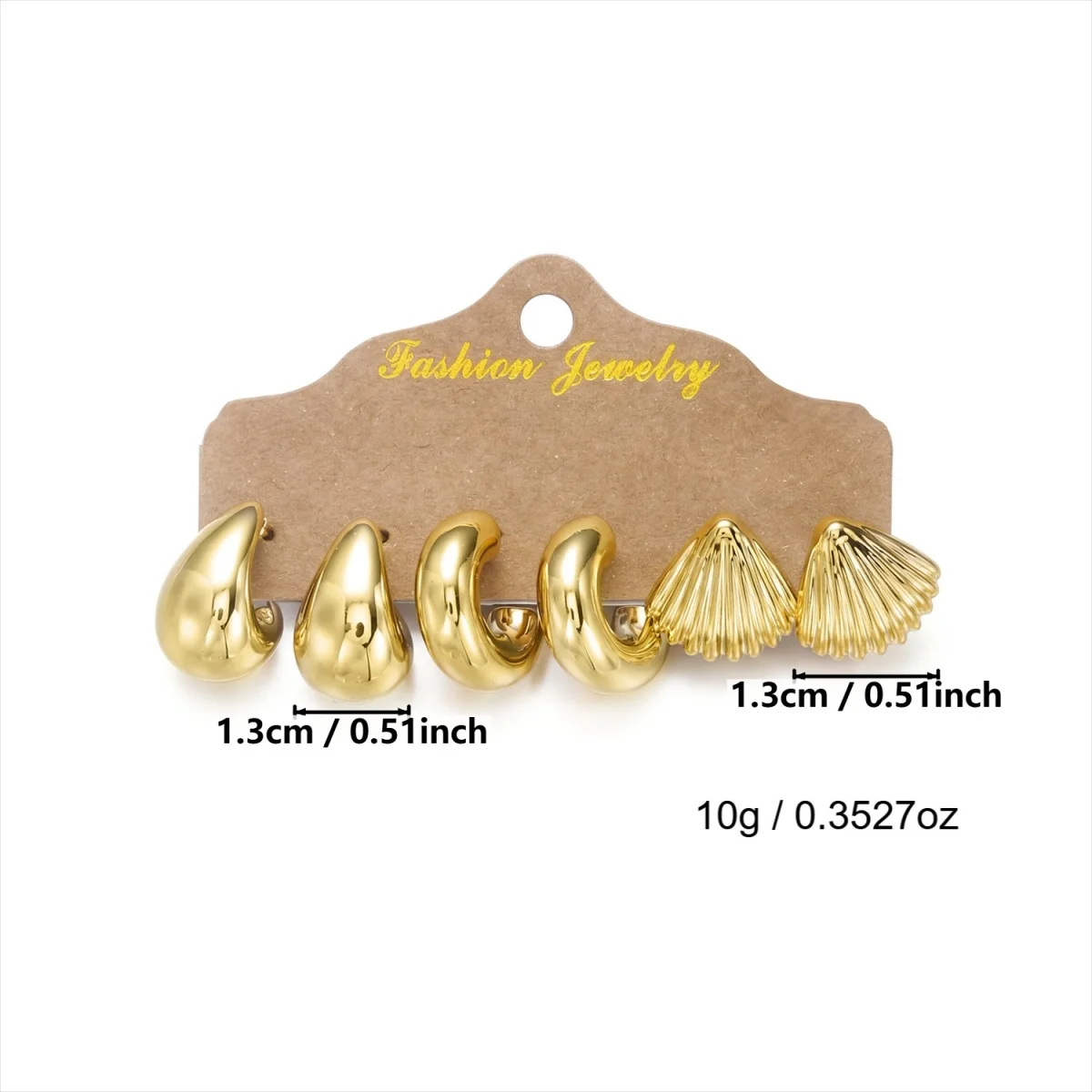 Bohemian Seestern Lava Wassertropfen CCB Ohrstecker-Set für Damen und Herren Muschel C-förmige Ohrringe Sommerurlaub Party Schmuck – Detail 20
