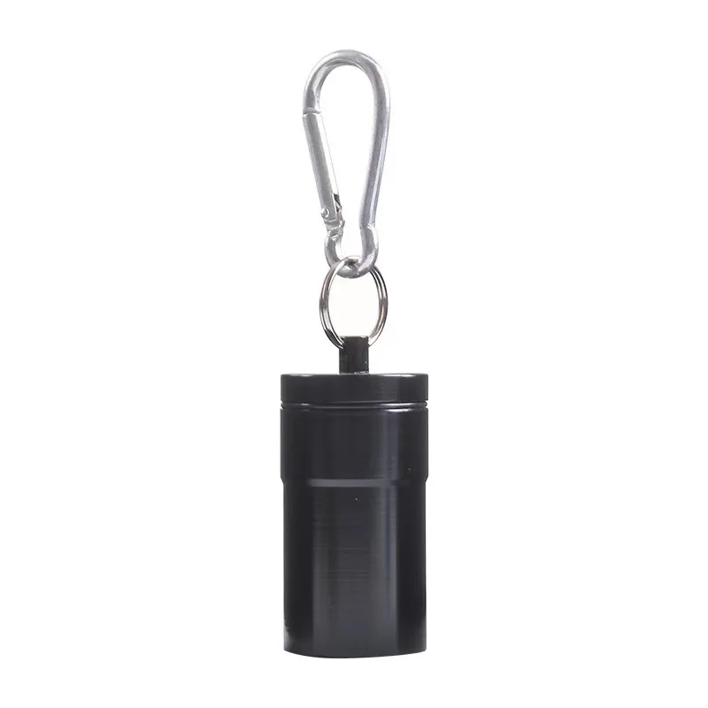 1Pcs Winddicht Zigaretten Aschenbecher mit Schlüsselbund Aschenbecher Outdoor Tragbare Tasche Aschenbecher mit Deckel Aluminium Lagerung Rohr Halter – Detail 12