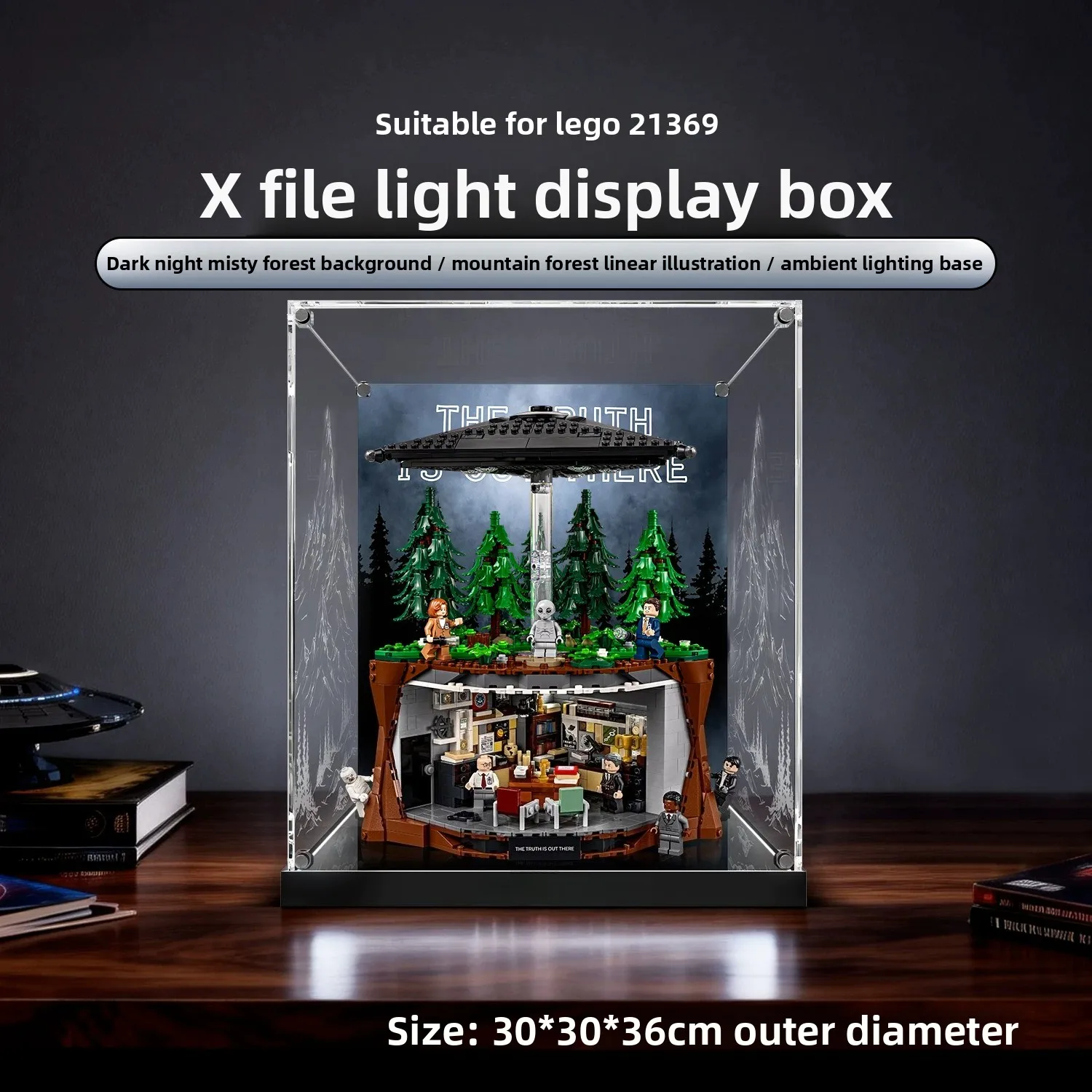 Suitable for LEGO 21369 assembled building block display box acrylic storage box easy to assemble