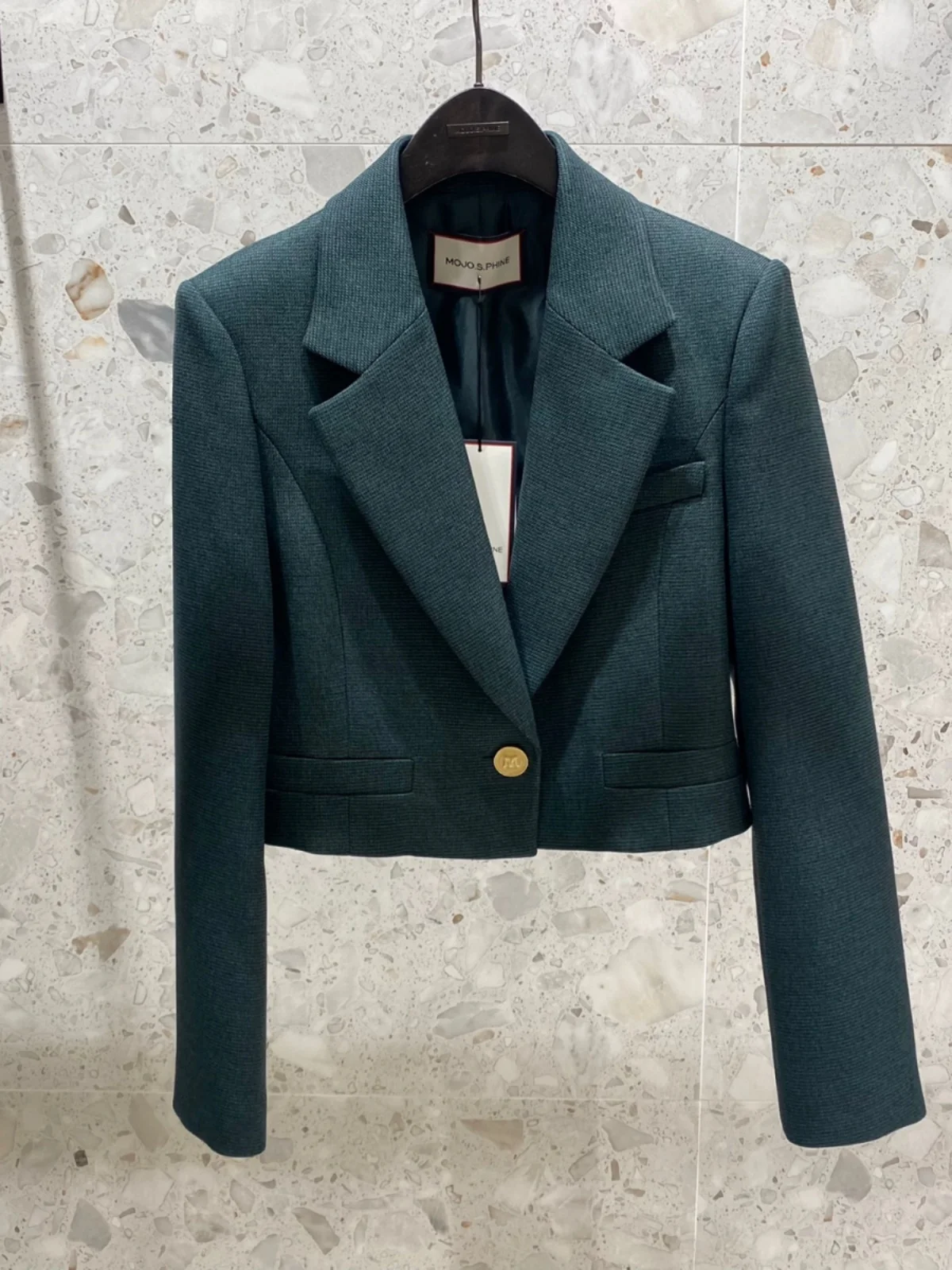 

Ele ort Svel One Button Long Sve Suit Jaet Commute Slim Fit Faionable Spring New Arrival Women's Coat