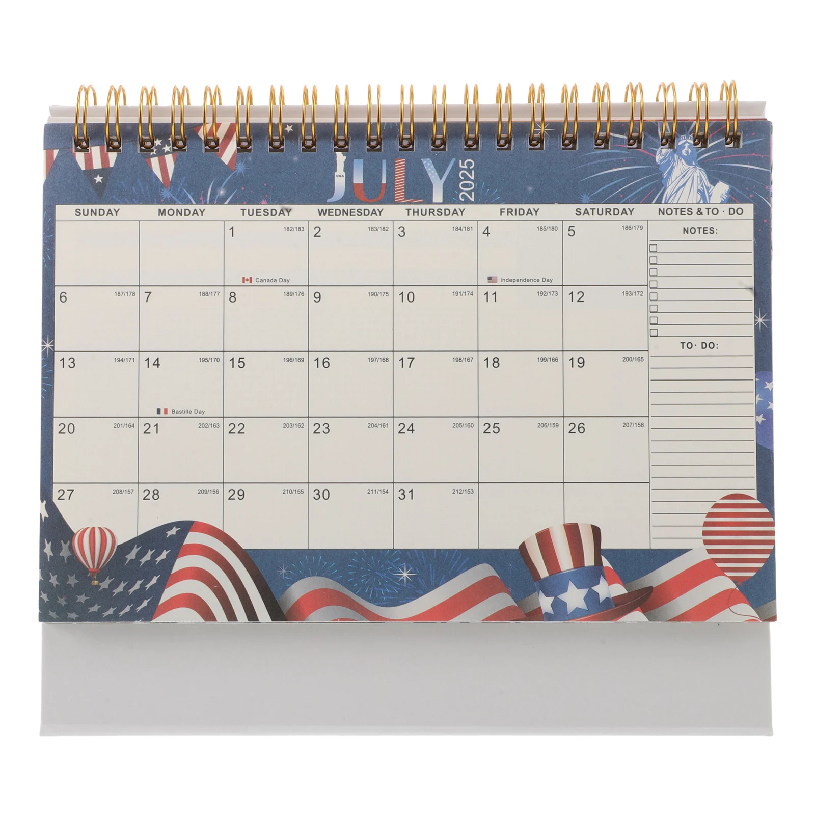 

Portable Simple Mini Desk Calendar Student Small Desktop Paper Holidays 18 Months