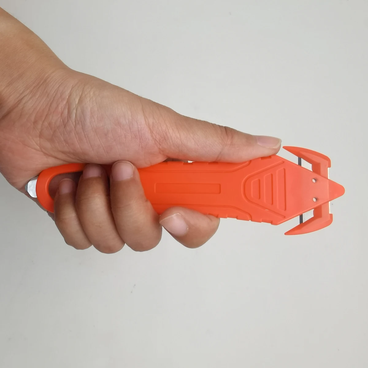 

Fixed Blade Hook Head Carton Opener PP Band Cutter Stretch Film Cutter Finger Safety Opener Hidden Blade and Return Protection