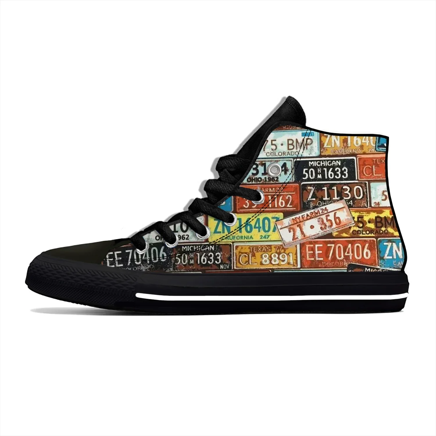 License Plate Autism Mom shoes High Top High Quality Sneakers Mens Womens Teenager Canvas Sneaker Couple Shoes Custom Shoe