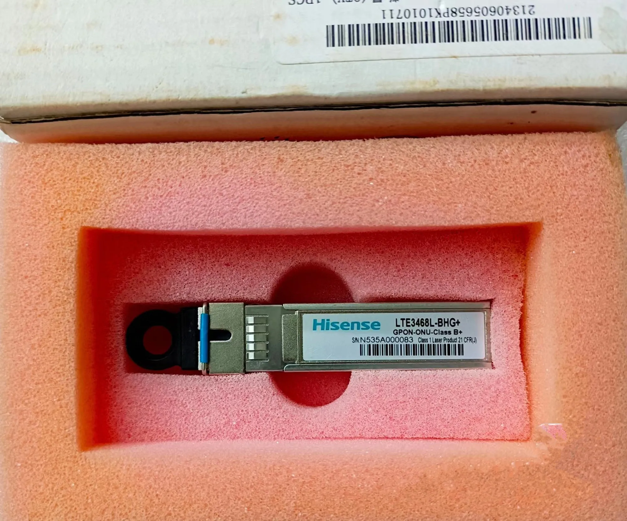 

Hisense LTE3468L-BHG+ Self-Adaptation 10G-EPON/XG-PON/ GPON/EPON ONU 20KM SFP Optical Fiber For MA5626 MA5612 Module