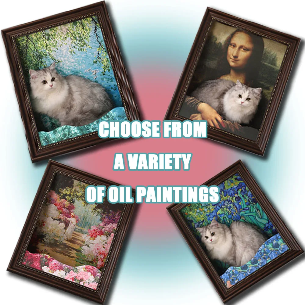 4D кошачье гнездо в стиле Мона Лизы — винтажная картина маслом, когтеточка для кошек и игровой домик | Художественная мебель для домашних животных 4D кошачье гнездо в стиле Мона Лизы — винтажная картина маслом, когтеточка для кошек и игровой домик | Художественная мебель для домашних животных