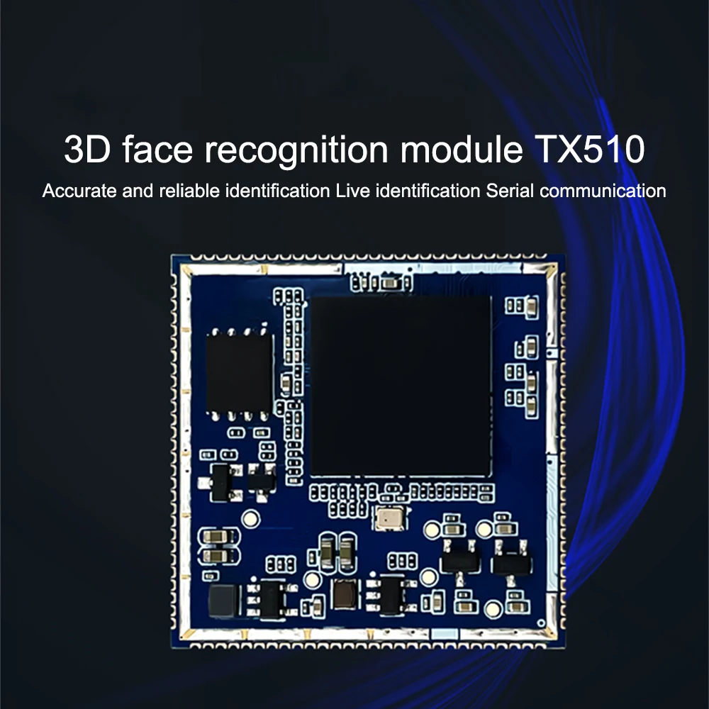 New AI Face Recognition Module TX510 3D Binocular Camera Live Detection Discrimination Serial Communication