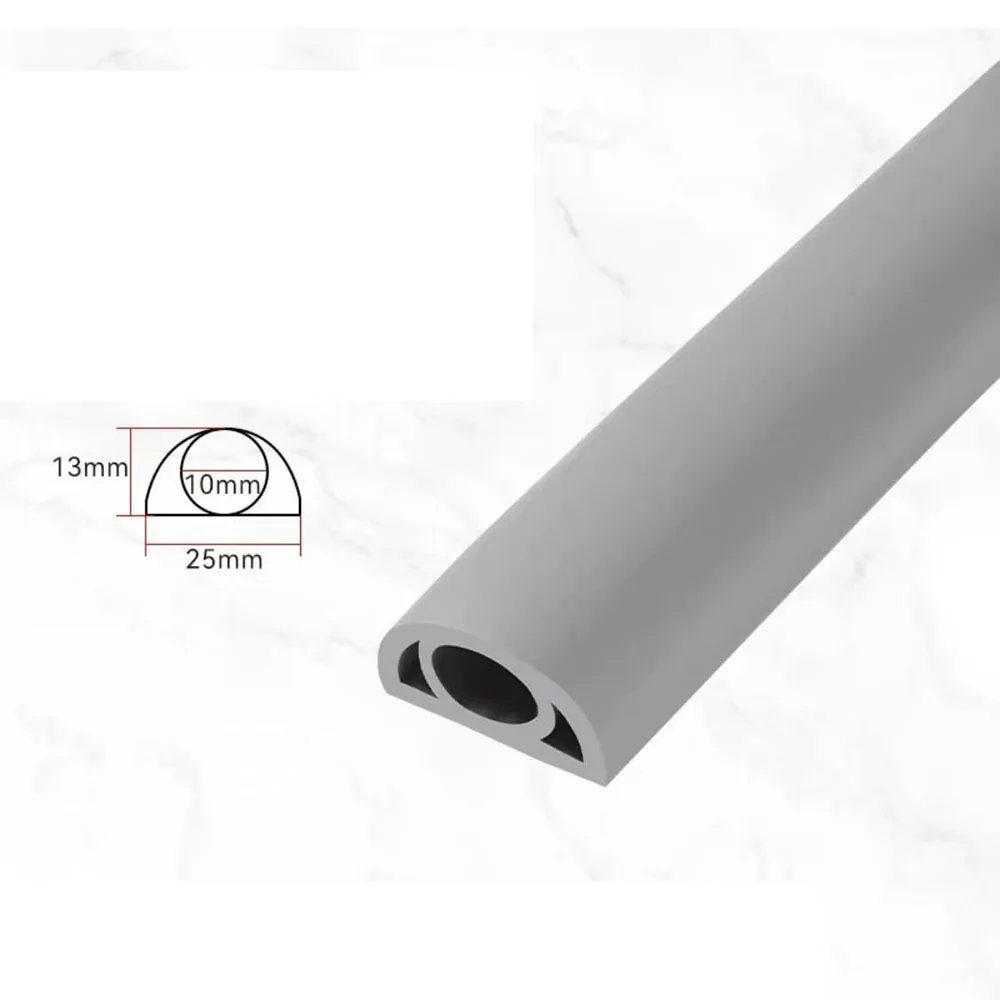 Hider Covers Anti-extrusion Floor Cord Cover Arc Self-Adhesive Extension Wiring Duct Protector 2CM/2.5CM Durable Cord Protector