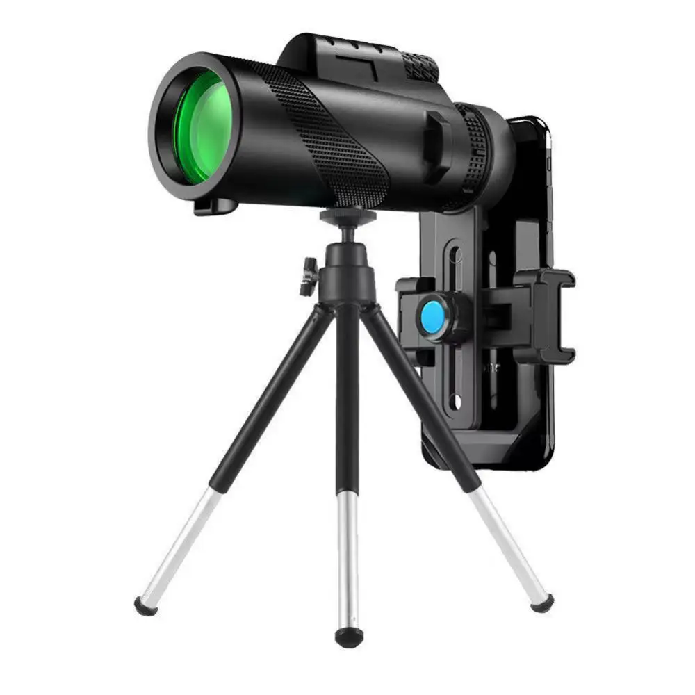 Telescopio monoculare 80 x100 Hd 8000M Zoom a lungo raggio telescopio prisma Bak4 con Clip per treppiede caccia campeggio all\'aperto vista olimpico