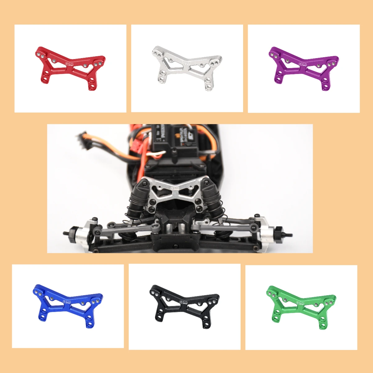 

GPM LOSI 1/24 Micro-B / 1/28 Micro-T LOS-1981 7075, передняя амортизаторная башня из сплава