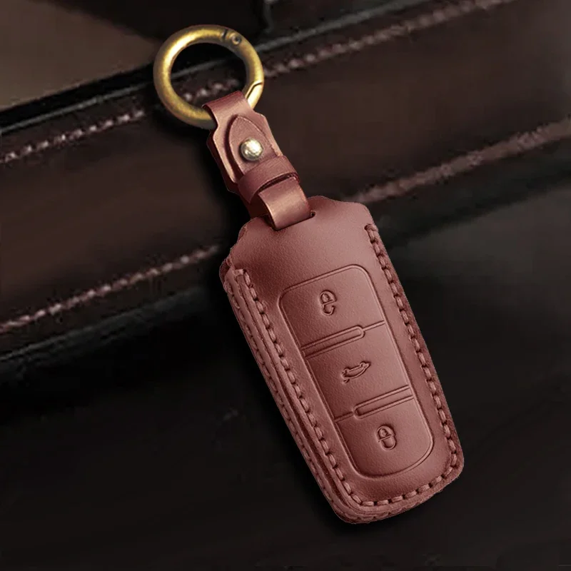 

Leather Car Key Cover Case For Volkswagen Golf 4 5 6 7 MK7 Passat CC Passat B6 B7 B8 Passat 3C CC Magotan R36 B5 B7L