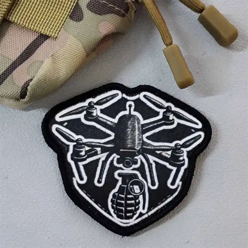 Parche chevron táctica de gancho y bucle para ropa, mochila - imagen 5